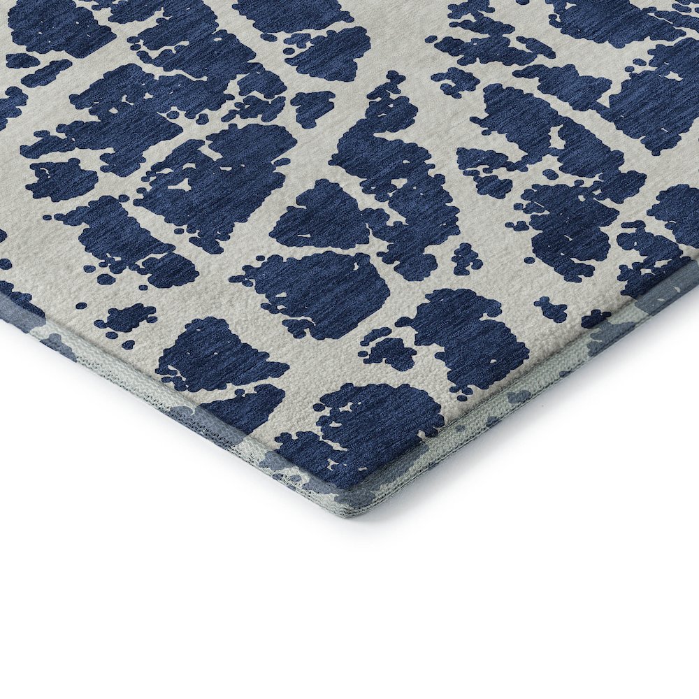 Premium Machine Washable Mayfield  Navy 10' x 14' Rug. Picture 3