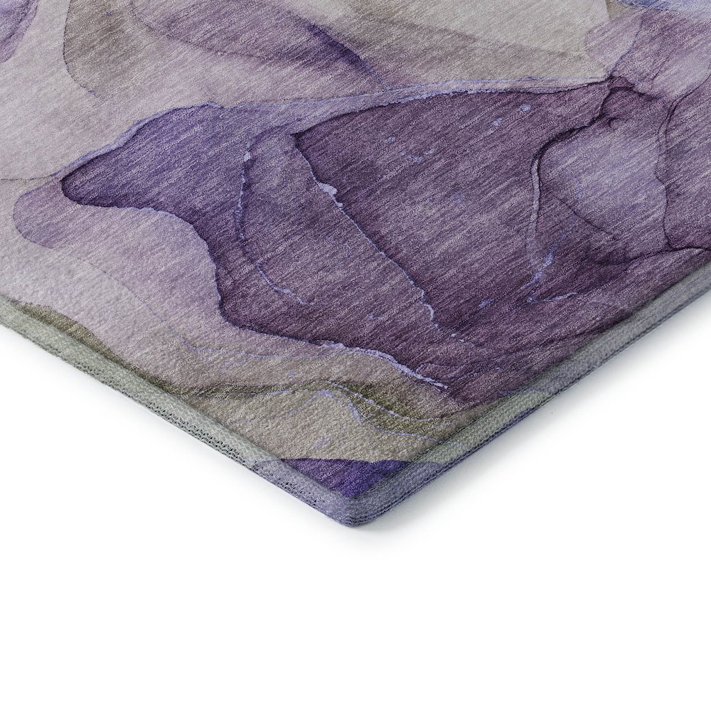 Premium Machine Washable Mayfield  Purple 10' x 14' Rug. Picture 3
