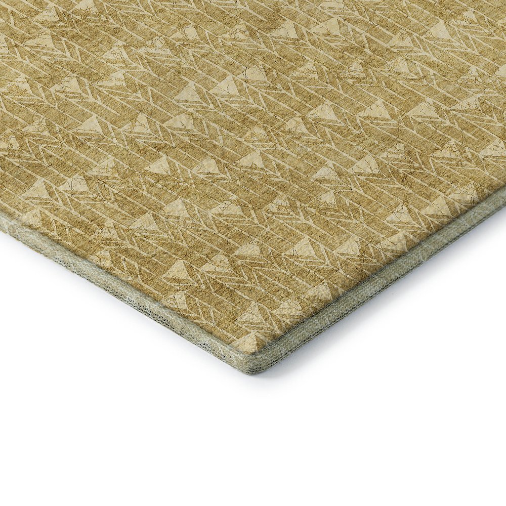 Premium Machine Washable Mayfield  Gold 10' x 14' Rug. Picture 3