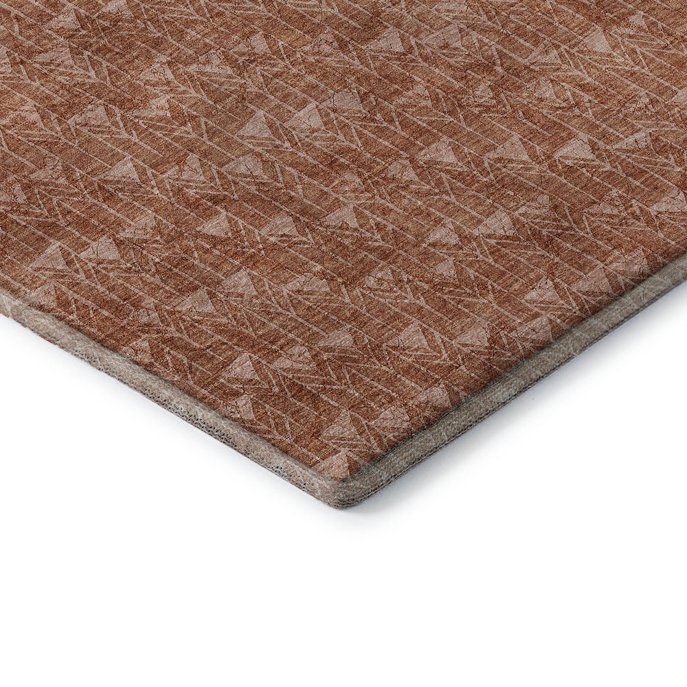 Premium Machine Washable Mayfield  Terracotta 10' x 14' Rug. Picture 3