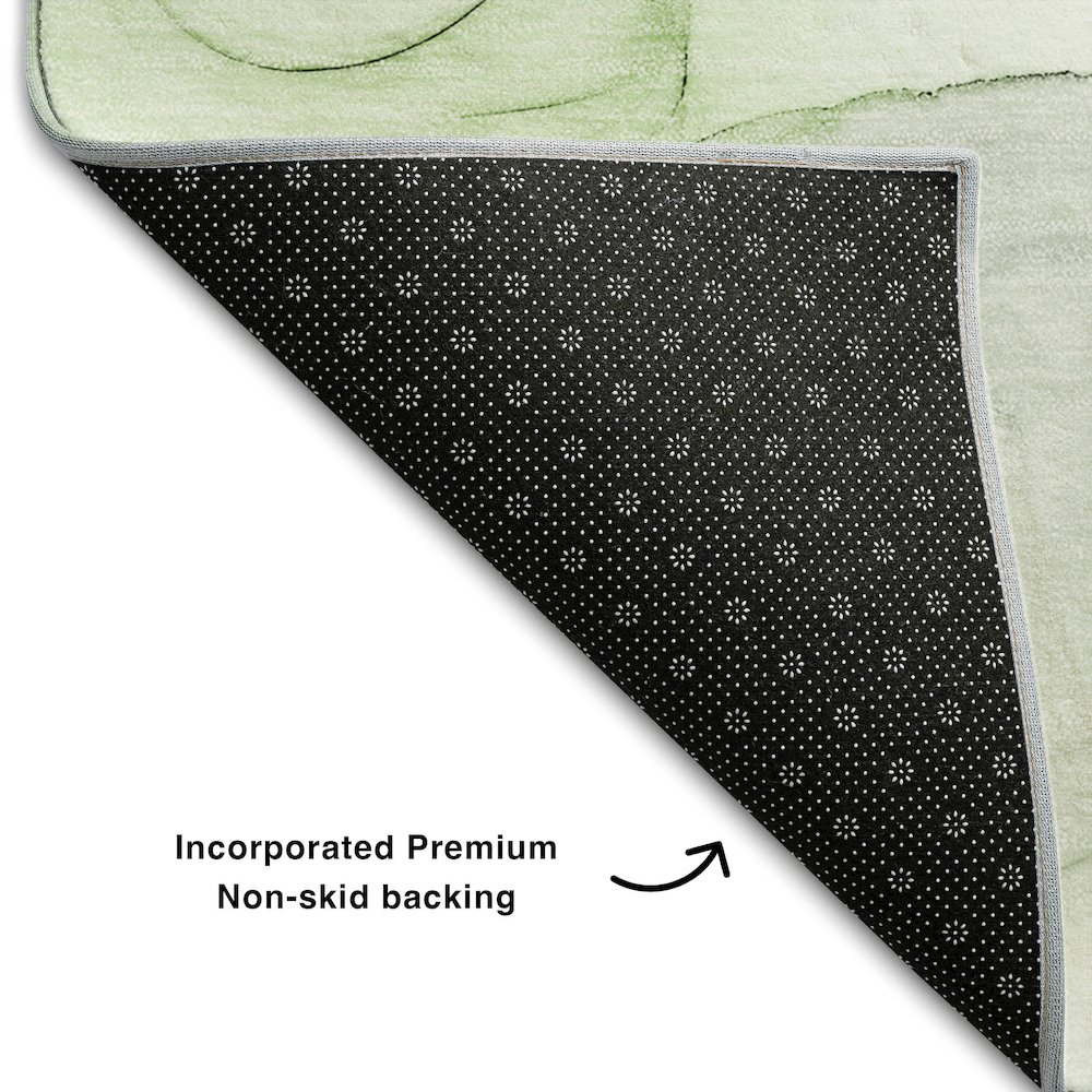 Premium Machine Washable Mayfield  Green 10' x 14' Rug. Picture 2