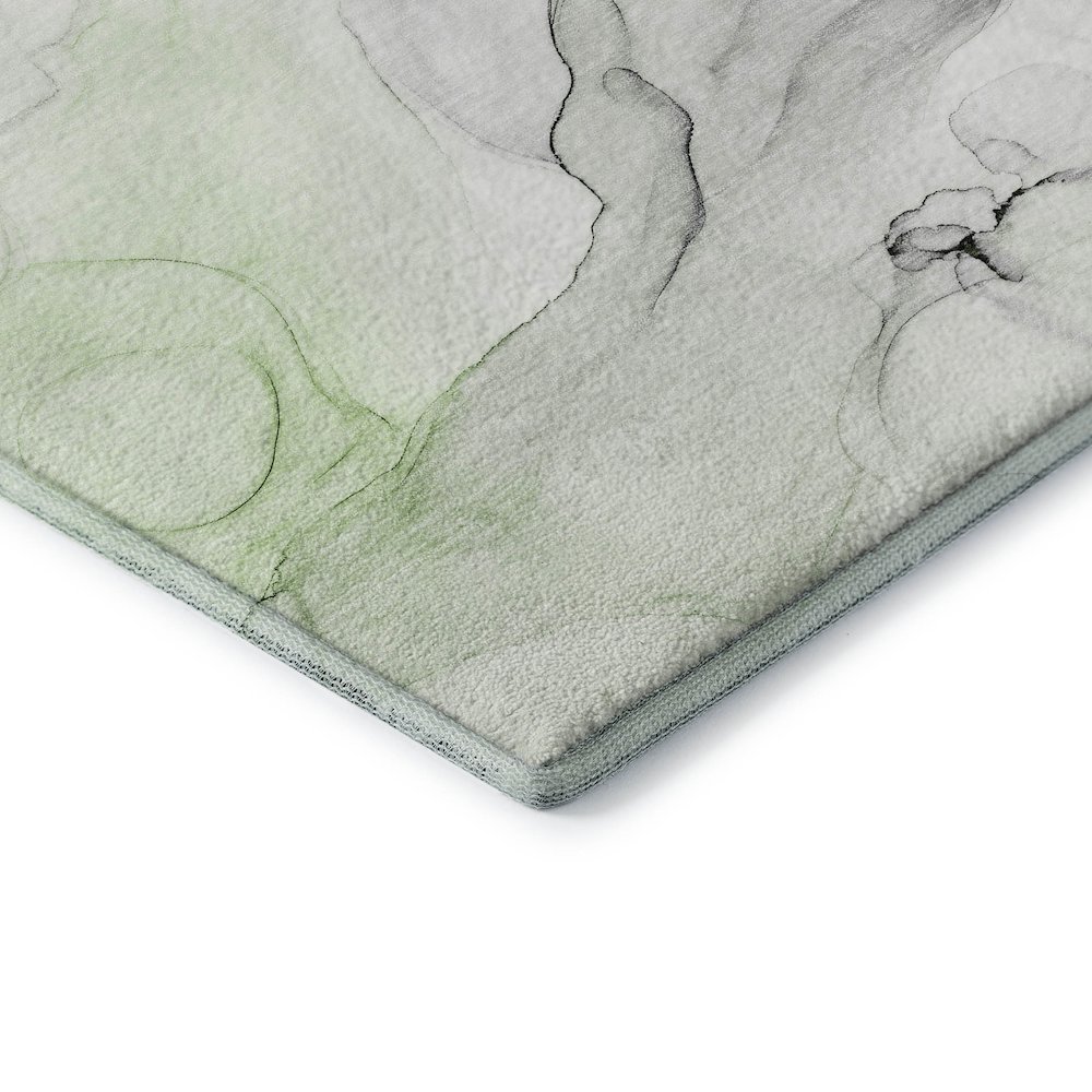 Premium Machine Washable Mayfield  Green 10' x 14' Rug. Picture 3