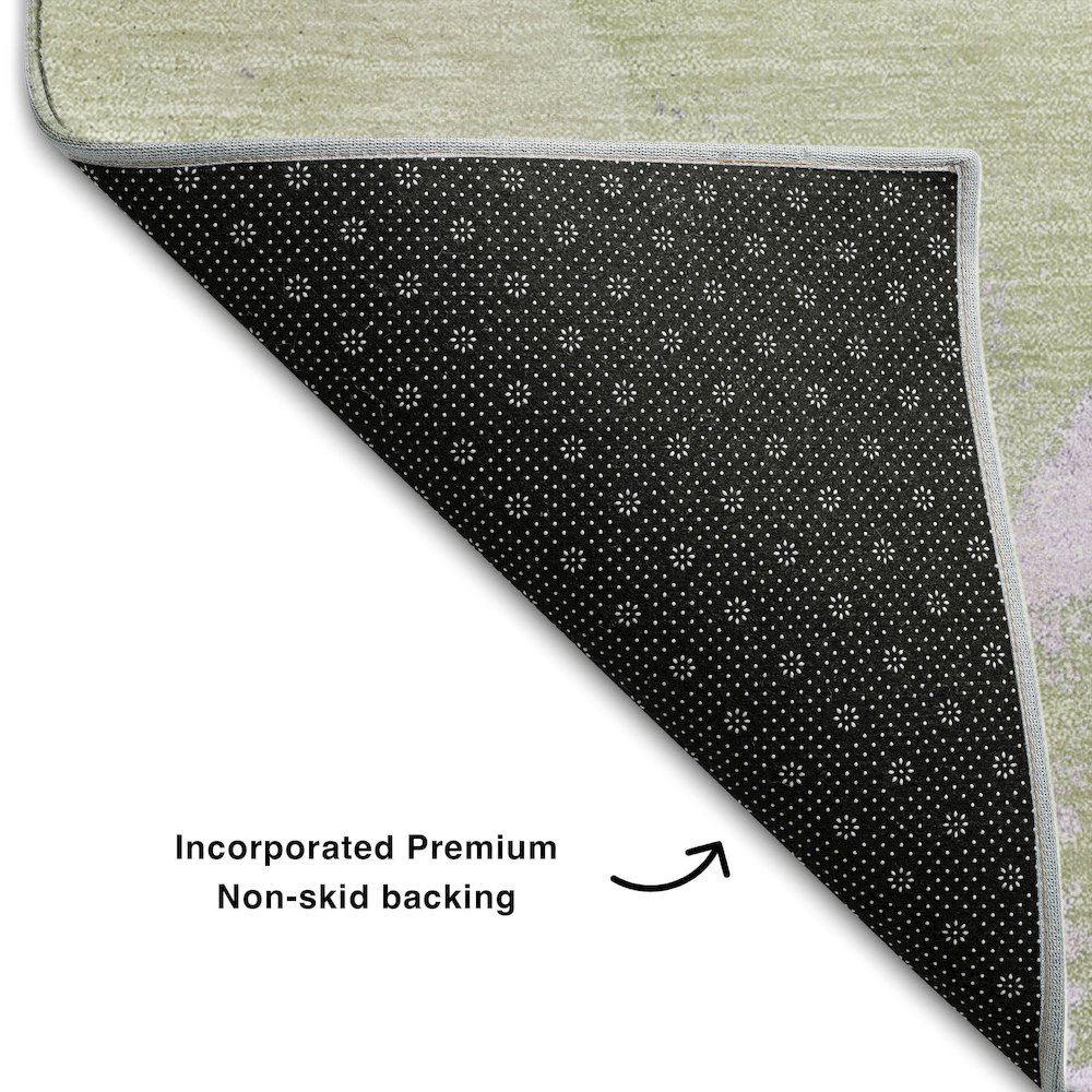 Premium Machine Washable Mayfield  Purple 10' x 14' Rug. Picture 2