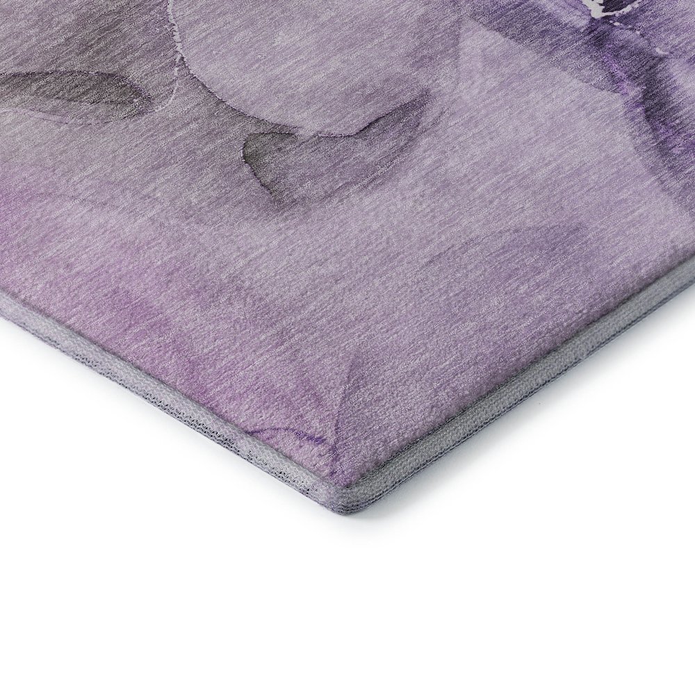 Premium Machine Washable Mayfield  Purple 10' x 14' Rug. Picture 3