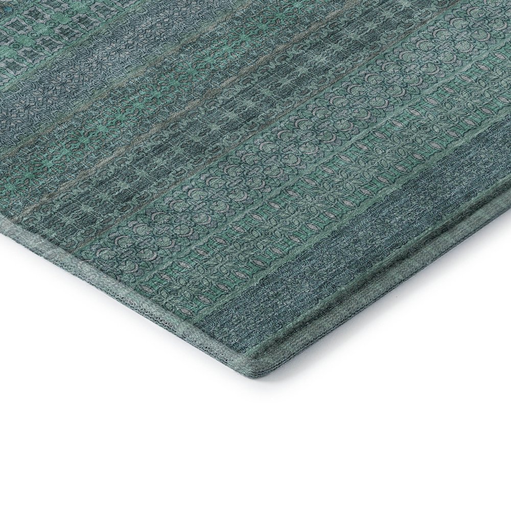 Premium Machine Washable Mayfield  Turquoise 10' x 14' Rug. Picture 3
