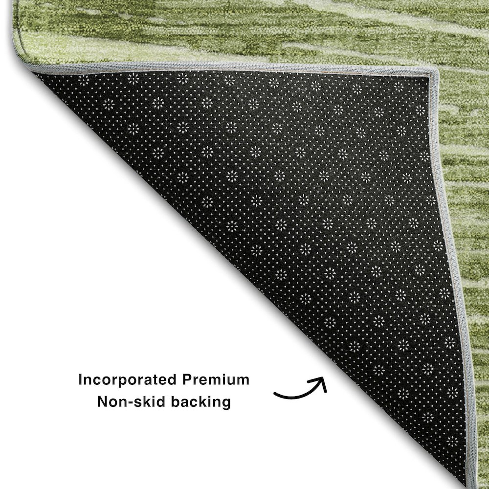 Premium Machine Washable Mayfield  Sage 10' x 14' Rug. Picture 2