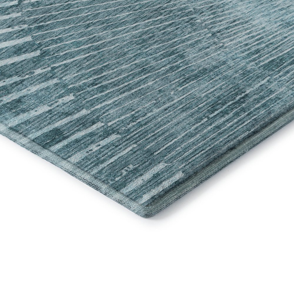Premium Machine Washable Mayfield  Teal 10' x 14' Rug. Picture 3