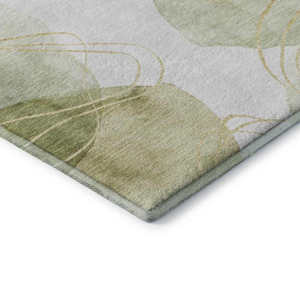 Premium Machine Washable Mayfield  Green 10' x 14' Rug. Picture 3