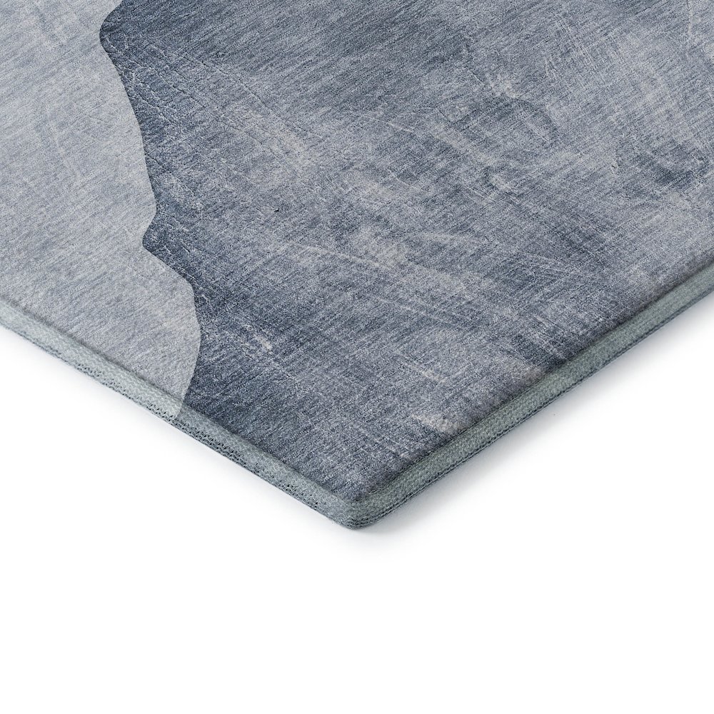 Premium Machine Washable Mayfield  Blue 10' x 14' Rug. Picture 3