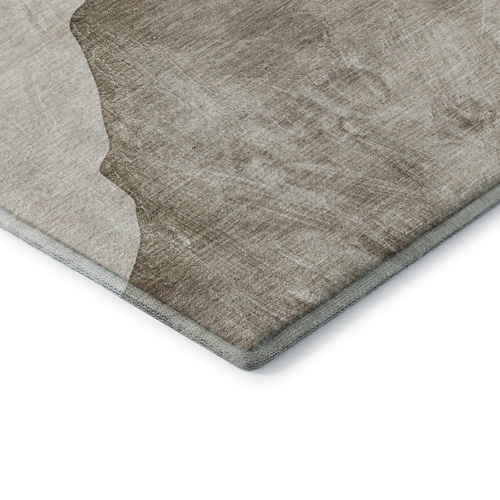 Premium Machine Washable Mayfield  Brown 10' x 14' Rug. Picture 3
