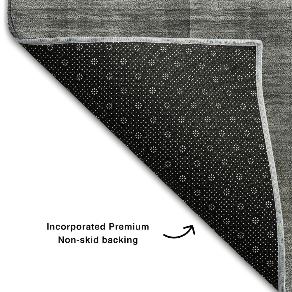 Premium Machine Washable Mayfield  Gray 10' x 14' Rug. Picture 2