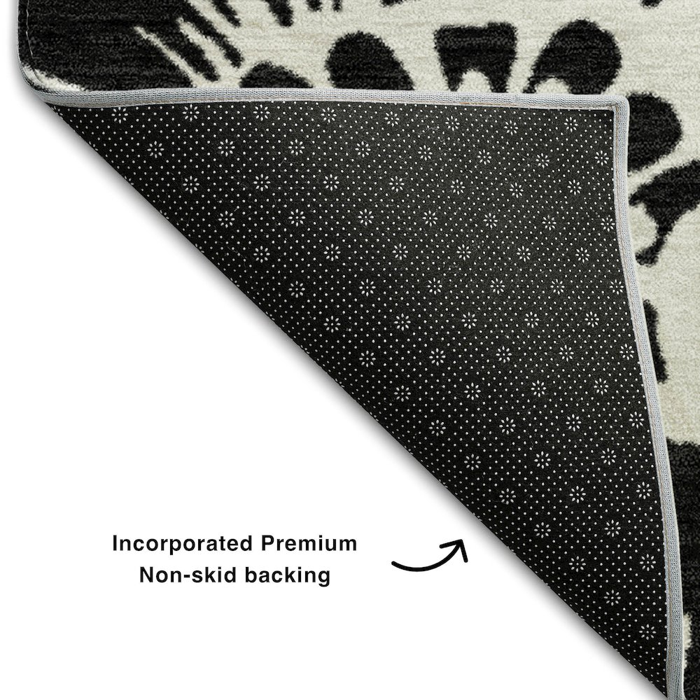 Premium Machine Washable Mayfield  Black 10' x 14' Rug. Picture 2