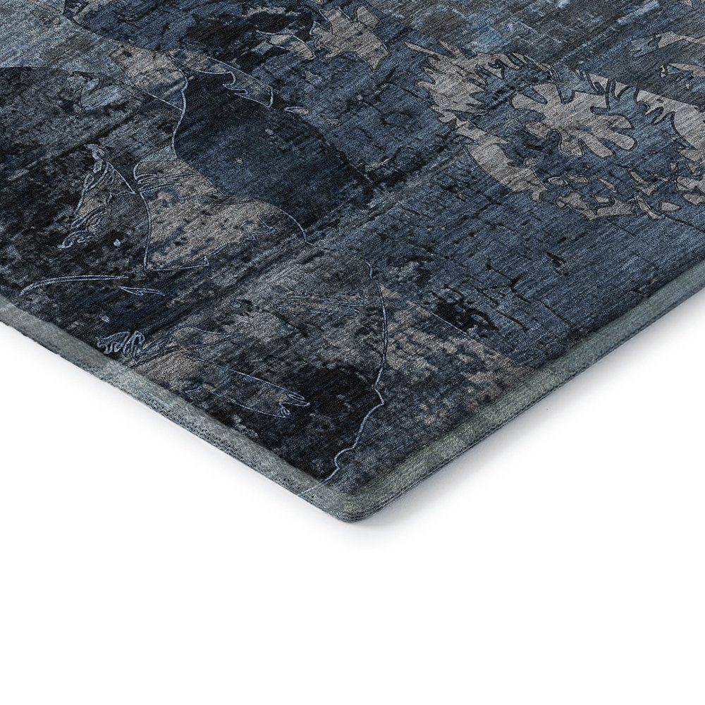 Premium Machine Washable Mayfield  Denim 10' x 14' Rug. Picture 3