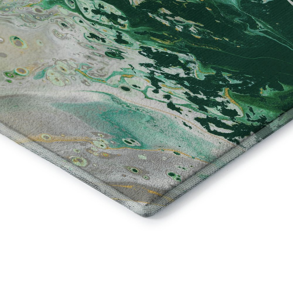 Premium Machine Washable Mayfield  Green 10' x 14' Rug. Picture 3