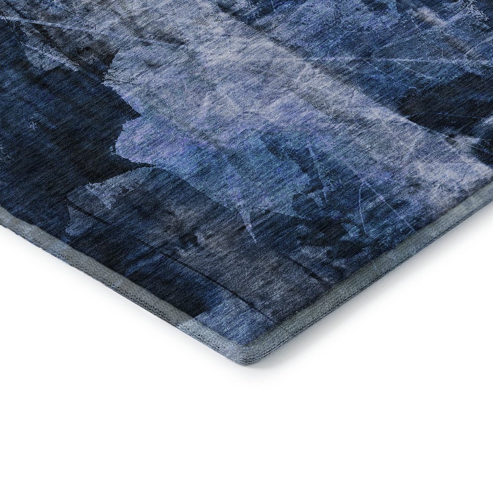 Premium Machine Washable Mayfield  Navy 10' x 14' Rug. Picture 3