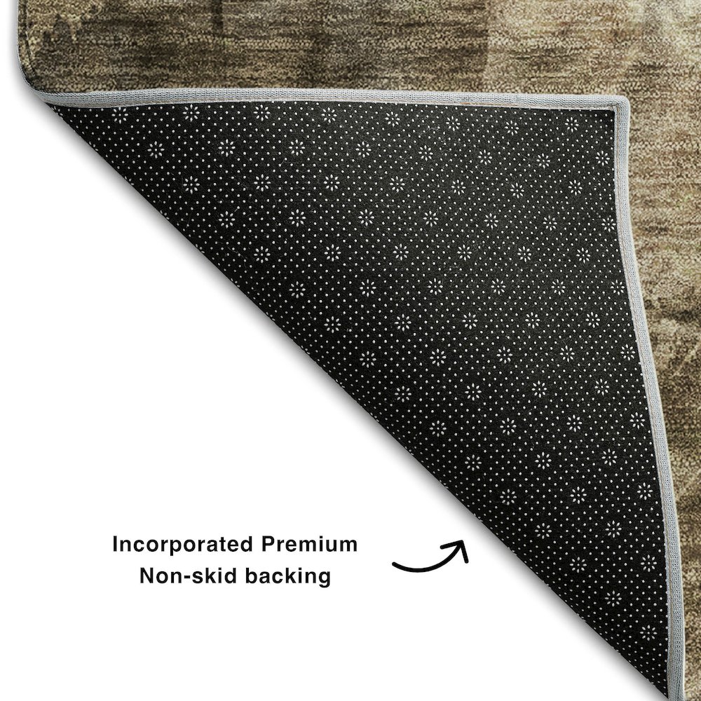Premium Machine Washable Mayfield  Taupe 10' x 14' Rug. Picture 2