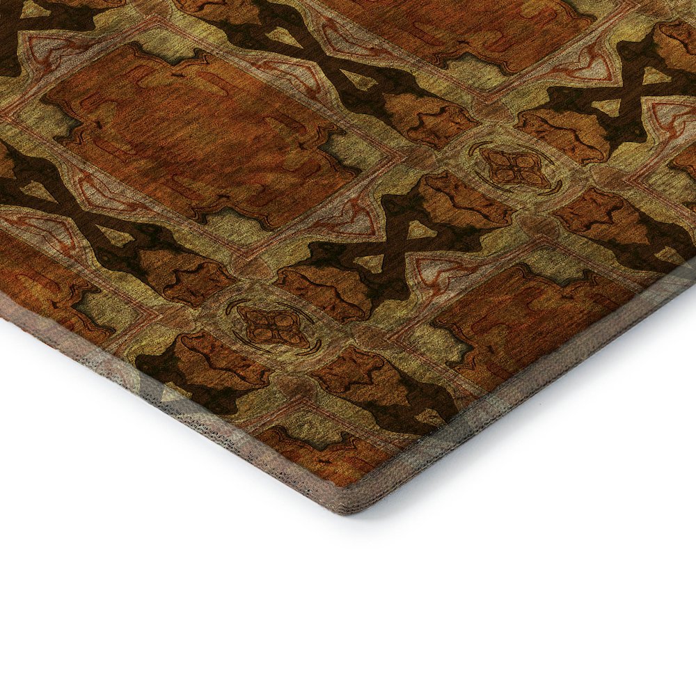 Premium Machine Washable Mayfield  Paprika 10' x 14' Rug. Picture 3