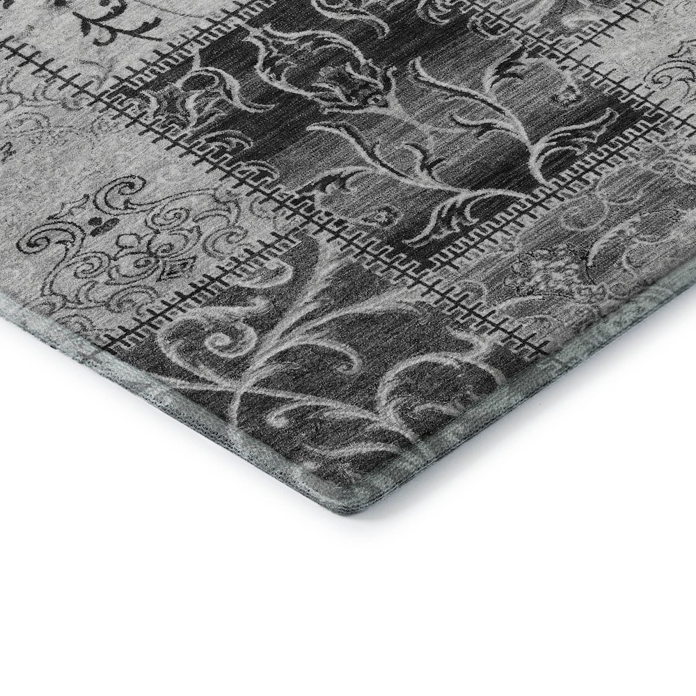 Premium Machine Washable Mayfield  Gray 10' x 14' Rug. Picture 3