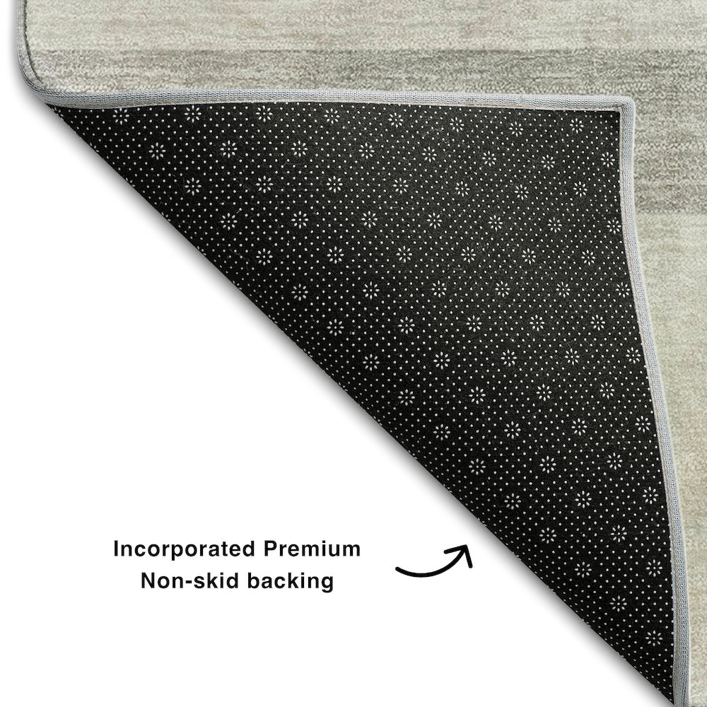 Premium Machine Washable Mayfield  Taupe 10' x 14' Rug. Picture 2