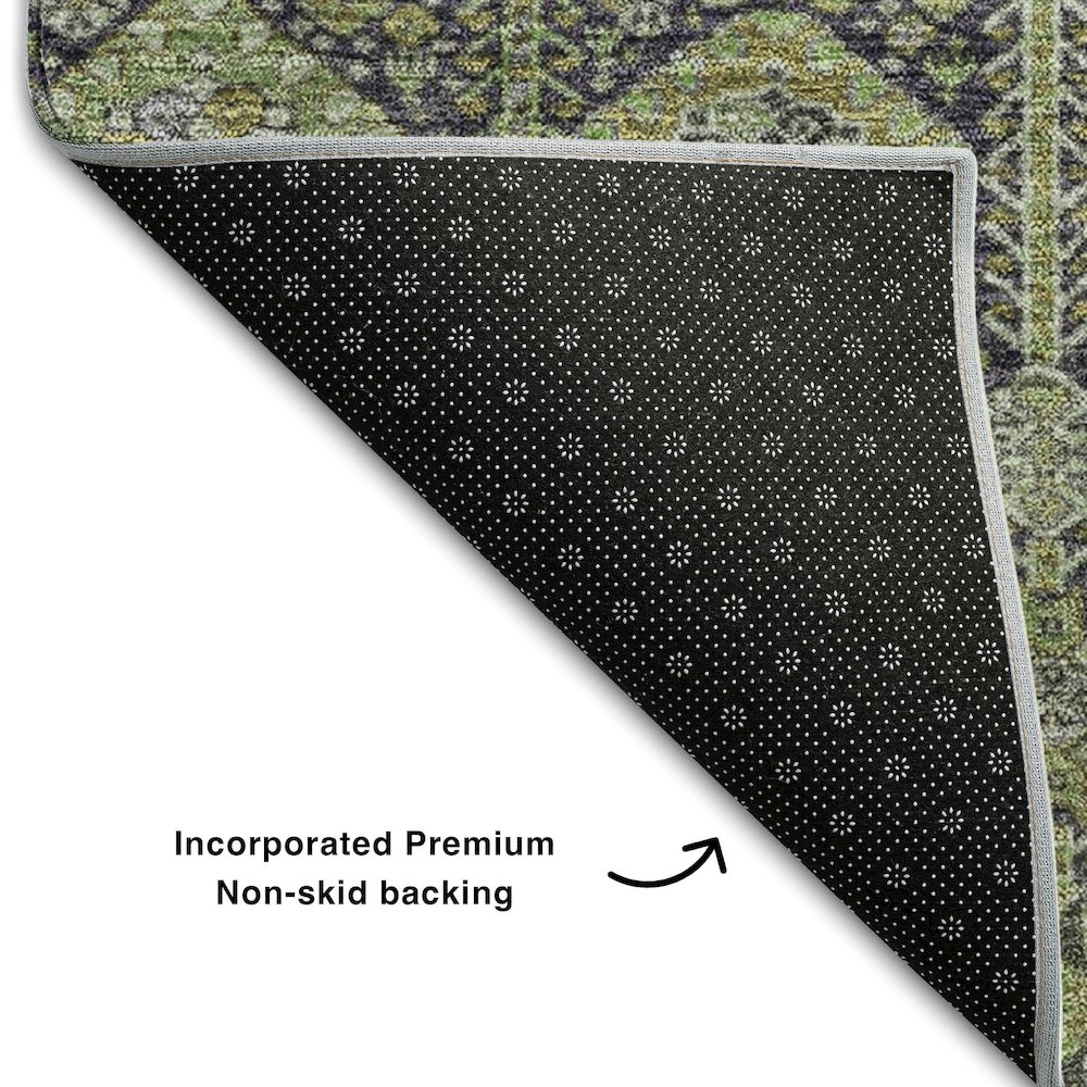 Premium Machine Washable Mayfield  Green 10' x 14' Rug. Picture 2