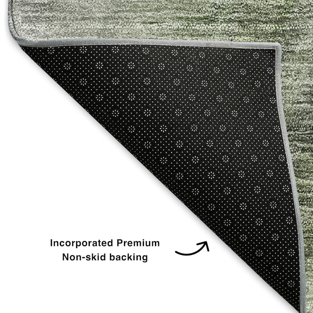 Premium Machine Washable Mayfield  Green 10' x 14' Rug. Picture 2