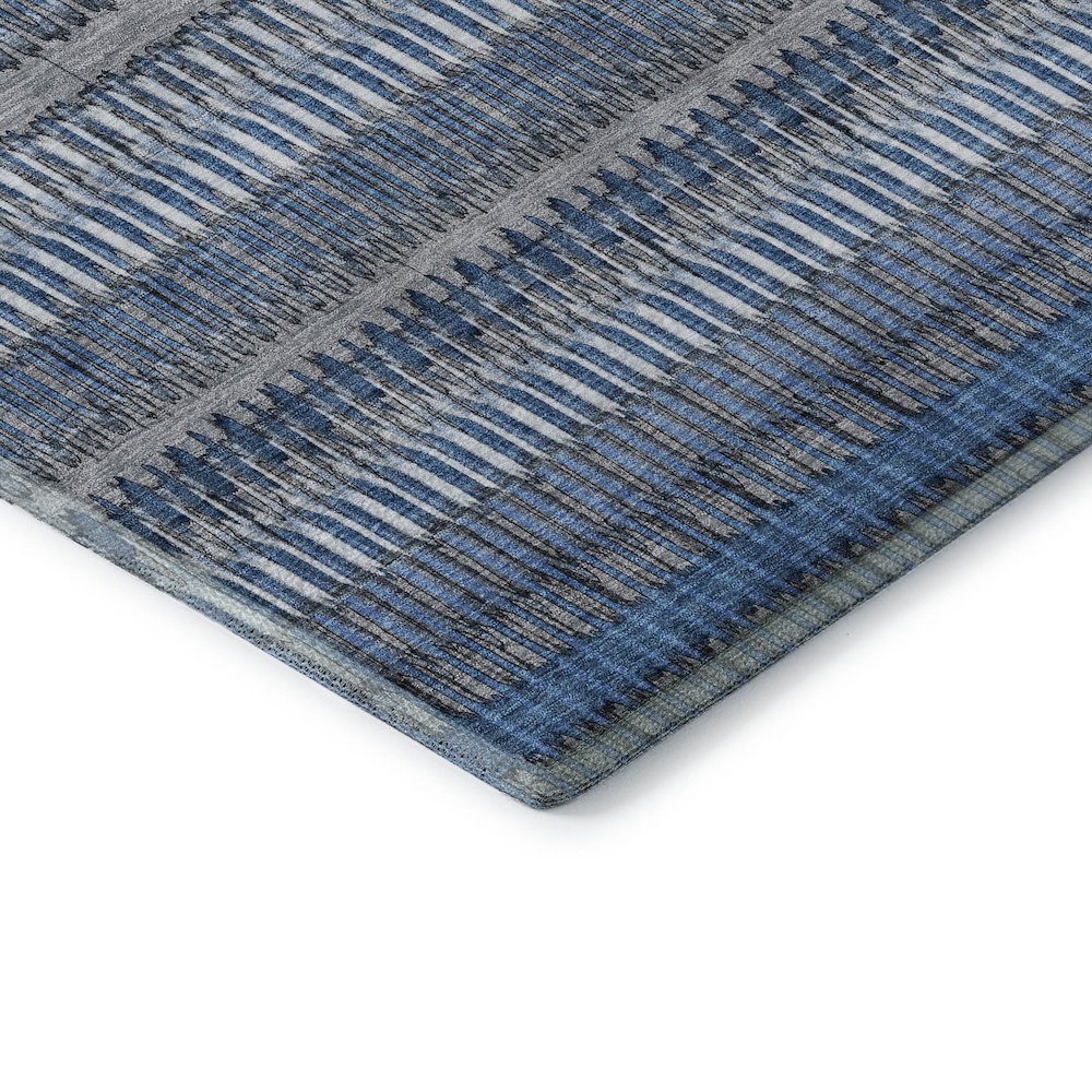 Premium Machine Washable Mayfield  Blue 10' x 14' Rug. Picture 3