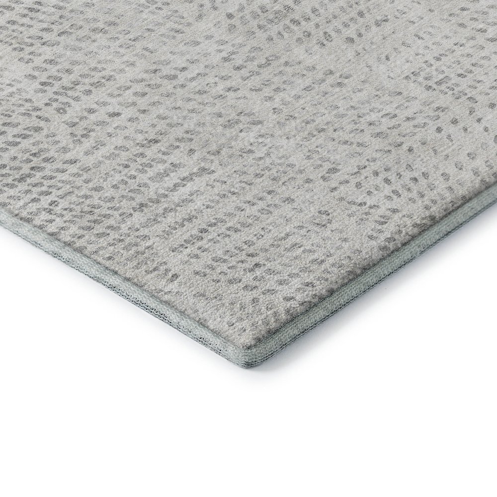 Premium Machine Washable Mayfield  Silver 10' x 14' Rug. Picture 3