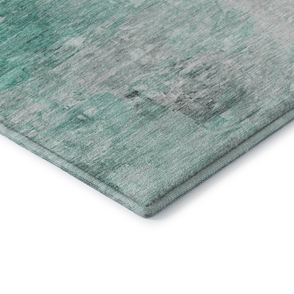 Premium Machine Washable Mayfield  Teal 10' x 14' Rug. Picture 3