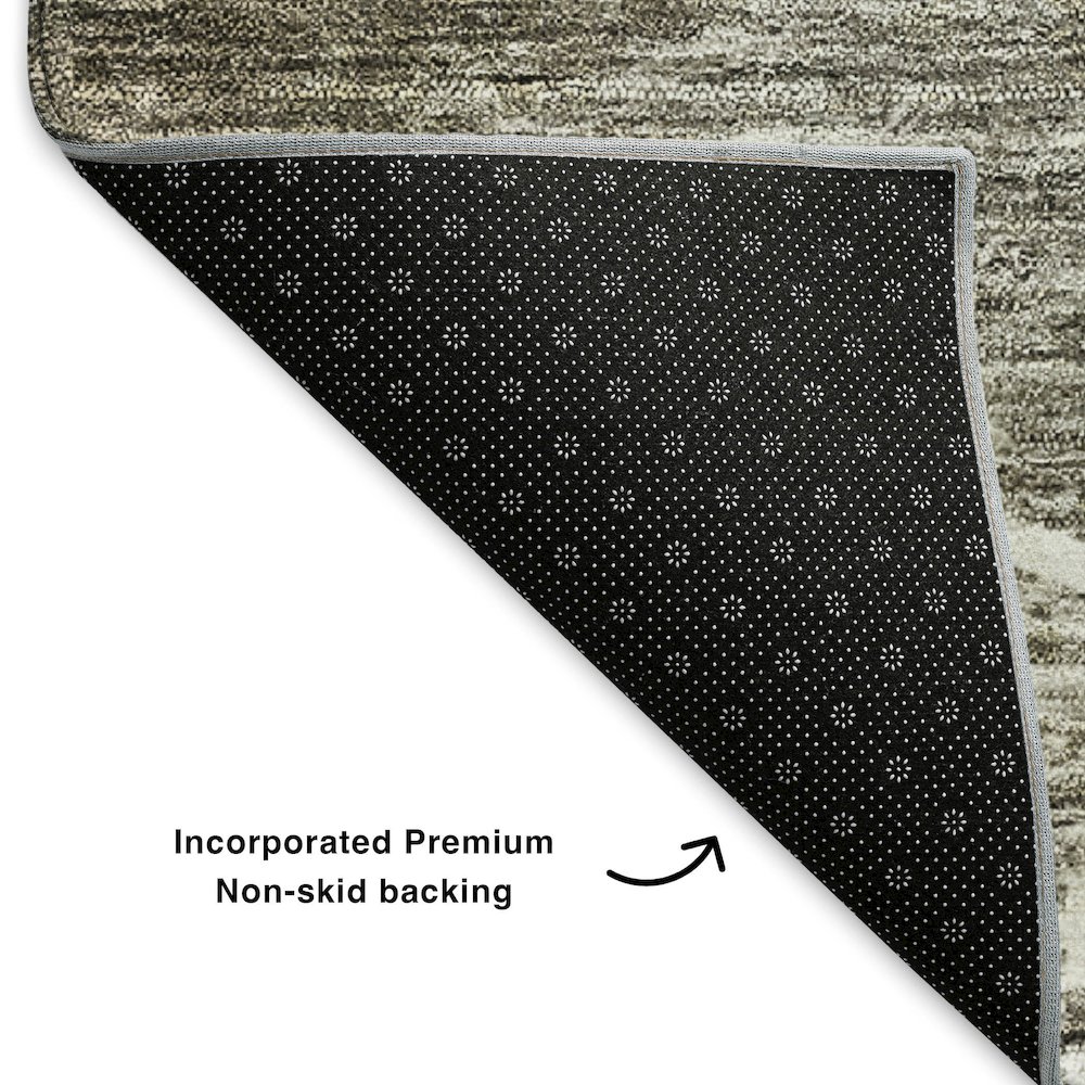 Premium Machine Washable Mayfield  Taupe 10' x 14' Rug. Picture 2