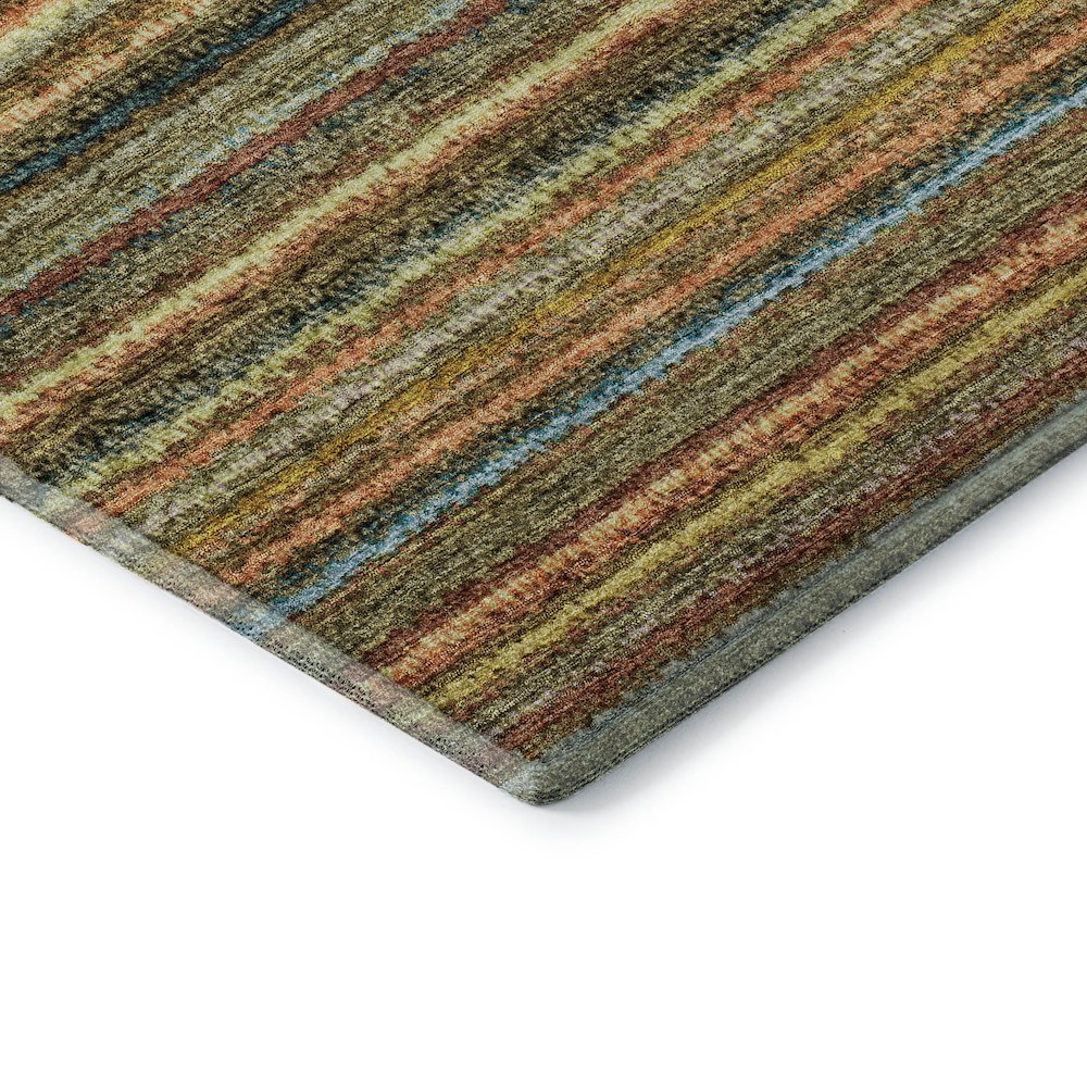 Premium Machine Washable Mayfield  Coral 10' x 14' Rug. Picture 3
