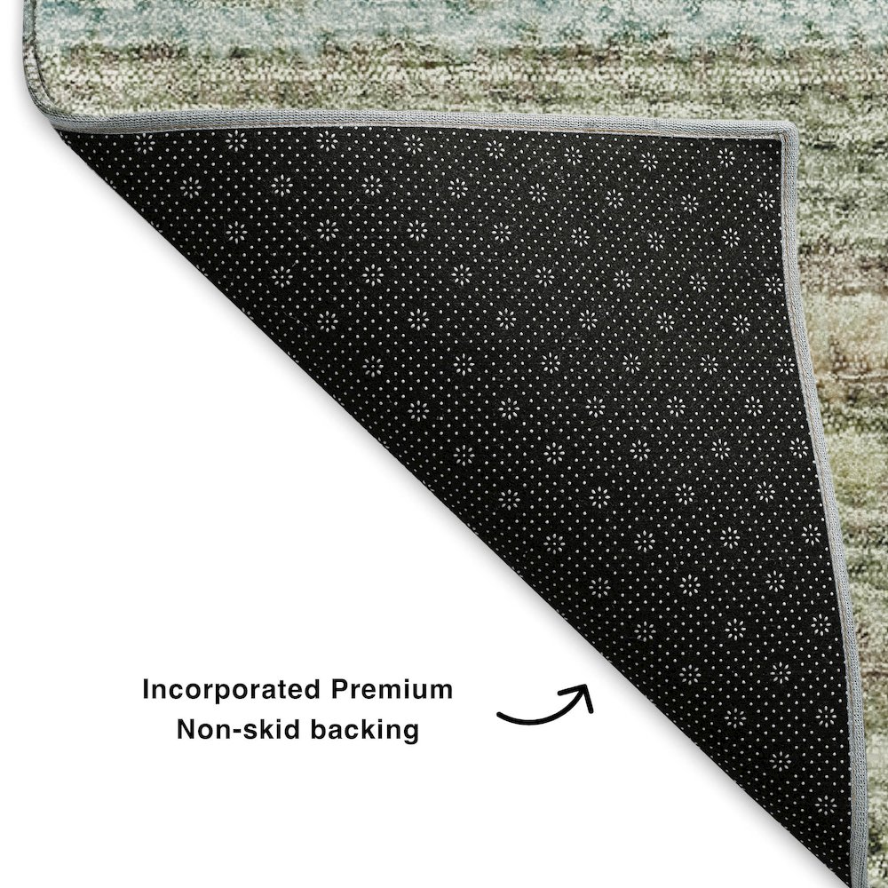 Premium Machine Washable Mayfield  Sage 10' x 14' Rug. Picture 2
