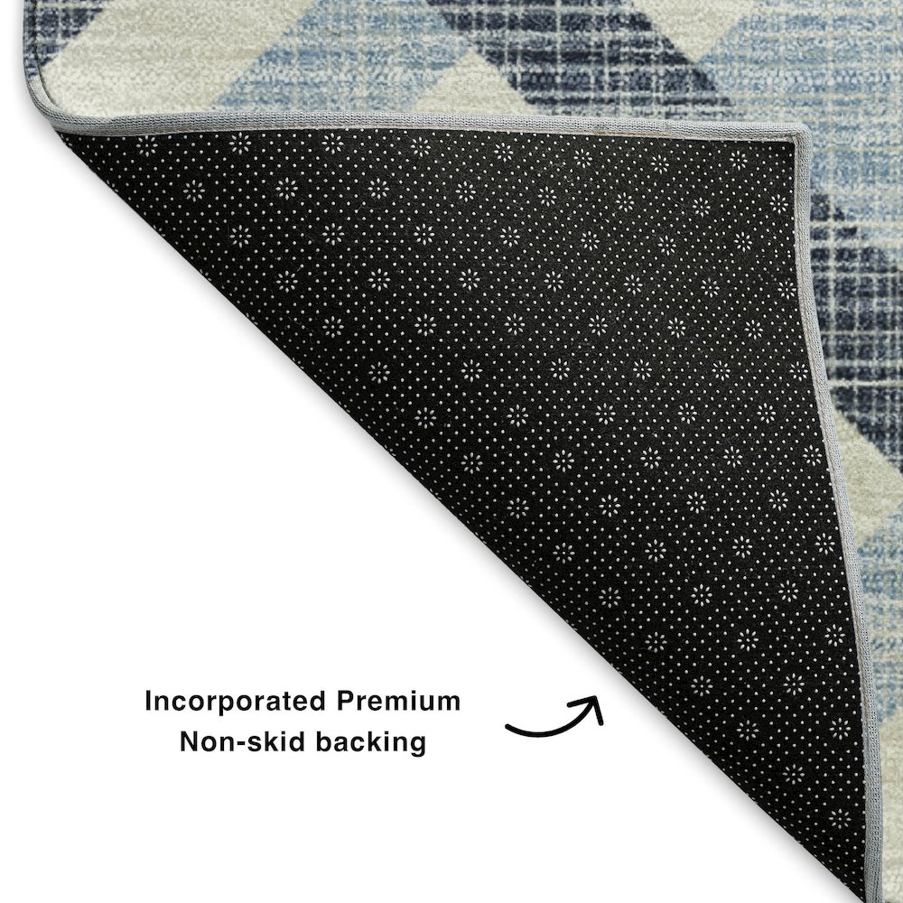 Premium Machine Washable Mayfield  Sky 10' x 14' Rug. Picture 2