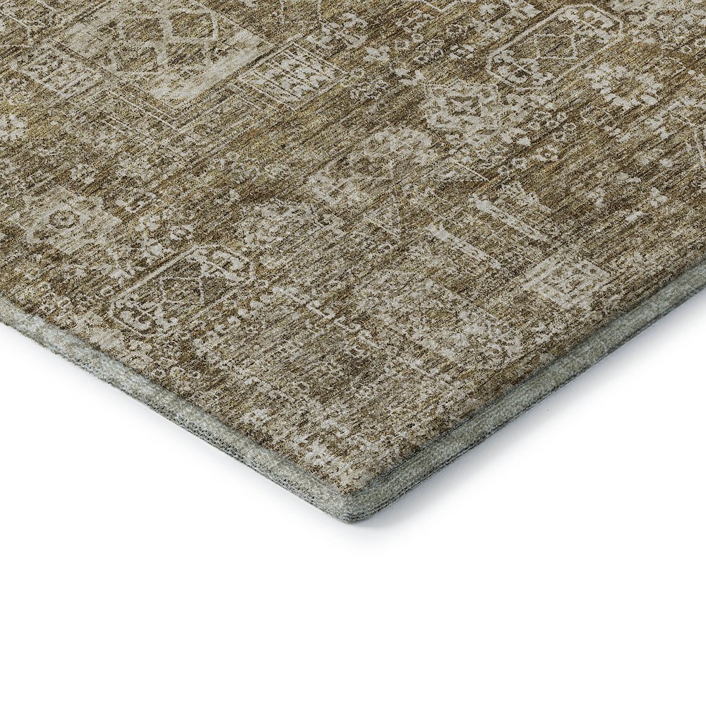 Premium Machine Washable Mayfield  Brown 10' x 14' Rug. Picture 3