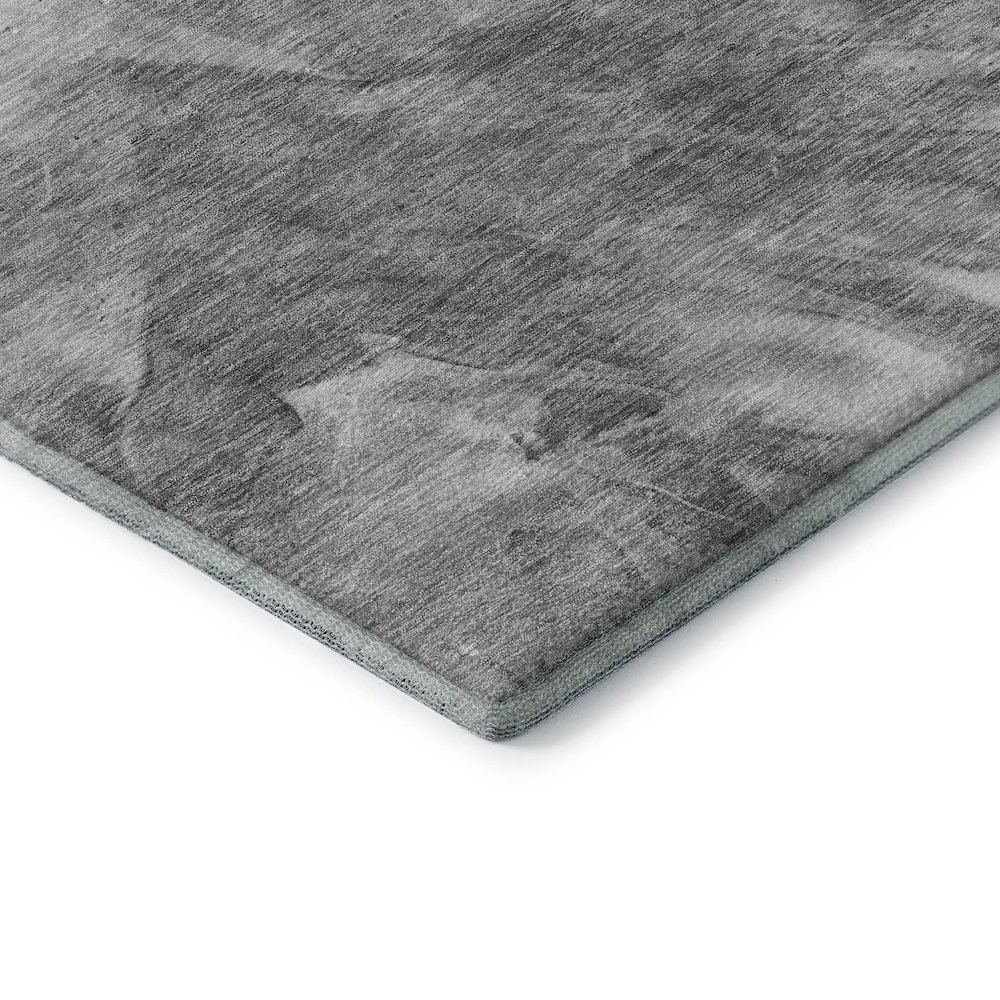 Premium Machine Washable Mayfield  Gray 10' x 14' Rug. Picture 3