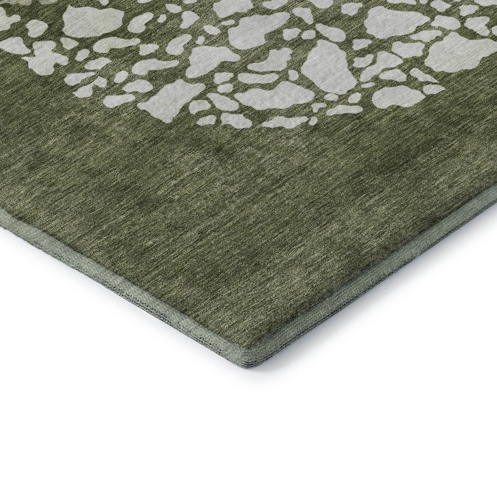 Premium Machine Washable Mayfield  Olive 10' x 14' Rug. Picture 3