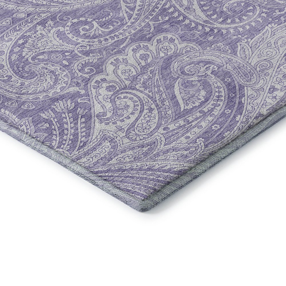 Premium Machine Washable Mayfield AMF654 Lavender 10' x 14' Rug. Picture 3