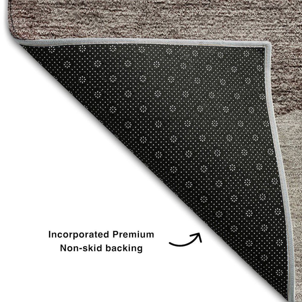 Premium Machine Washable Mayfield AMF657 Mocha 10' x 14' Rug. Picture 2
