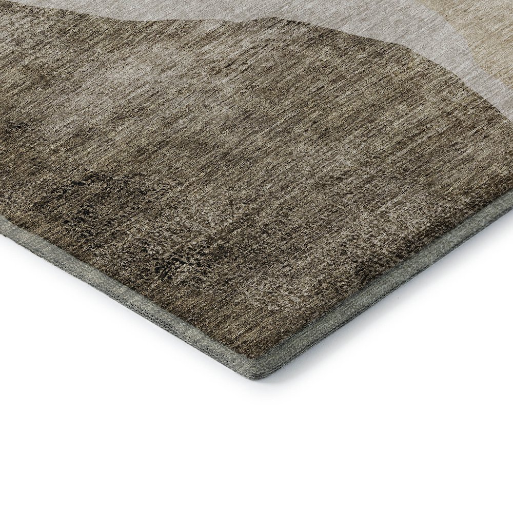 Premium Machine Washable Mayfield AMF667 Brown 10' x 14' Rug. Picture 3