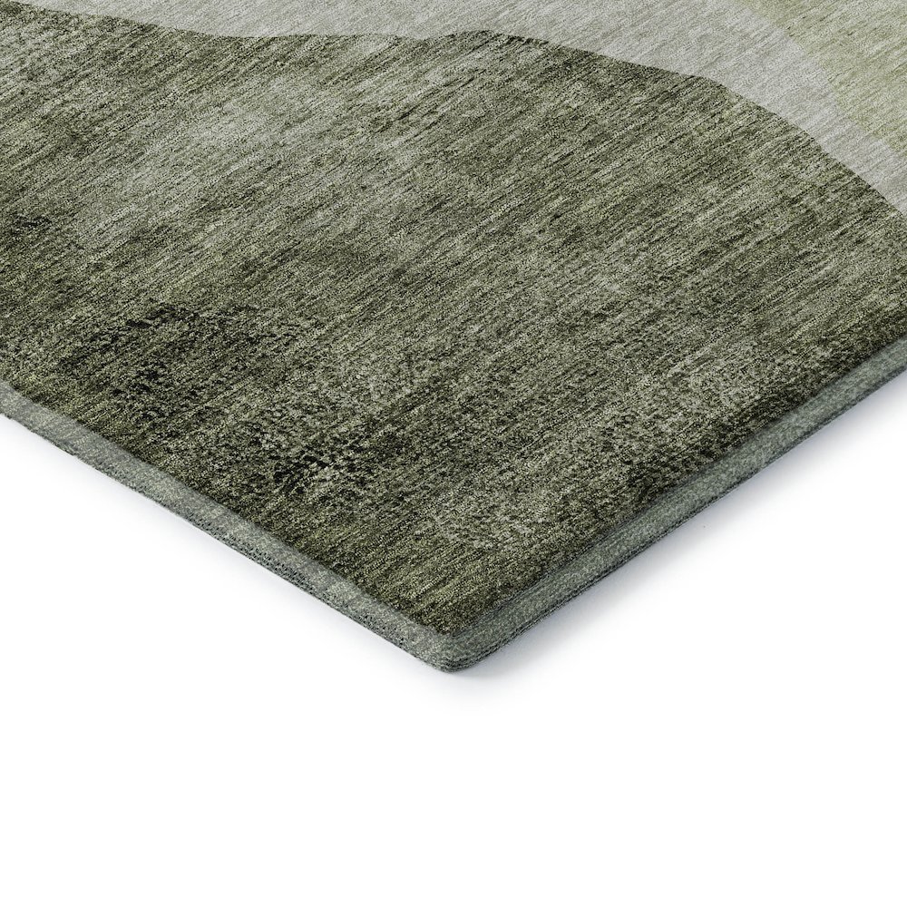 Premium Machine Washable Mayfield AMF667 Olive 10' x 14' Rug. Picture 3