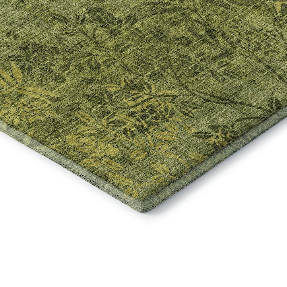 Premium Machine Washable Mayfield AMF673 Olive 10' x 14' Rug. Picture 3