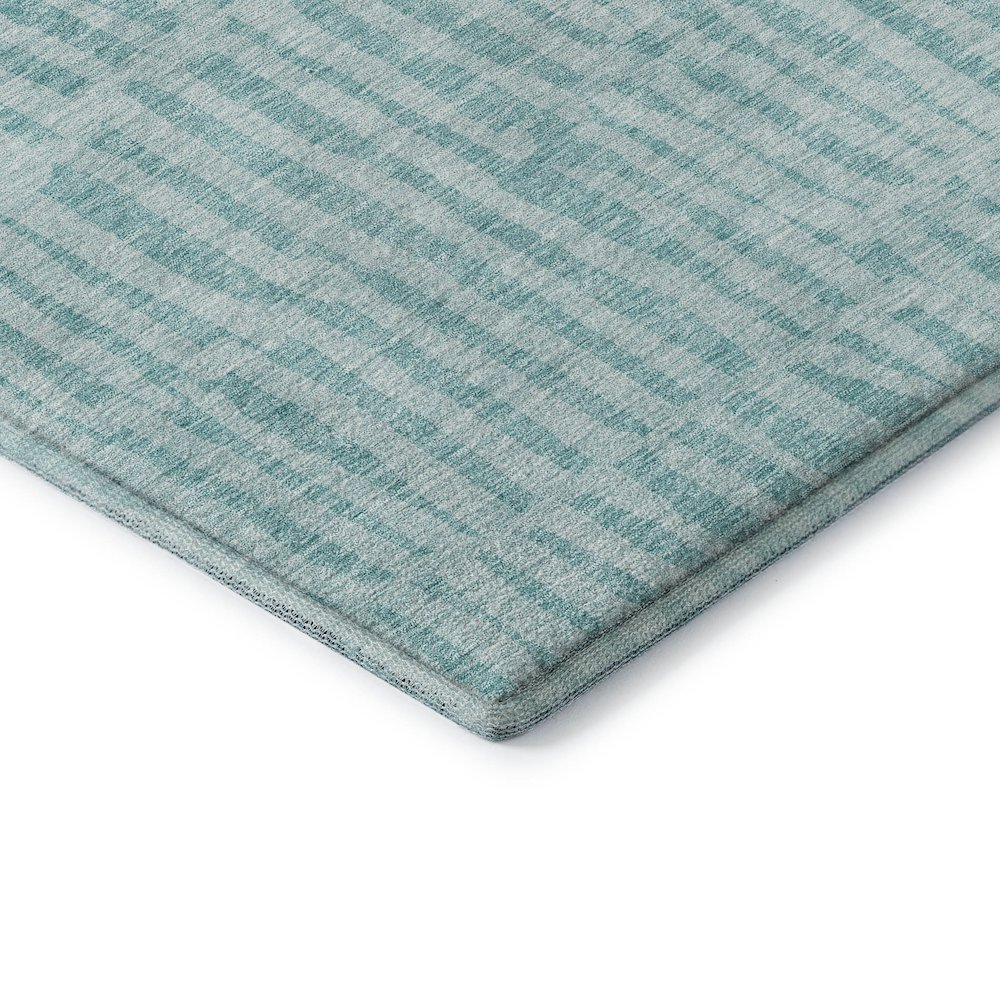 Premium Machine Washable Mayfield AMF674 Teal 10' x 14' Rug. Picture 3