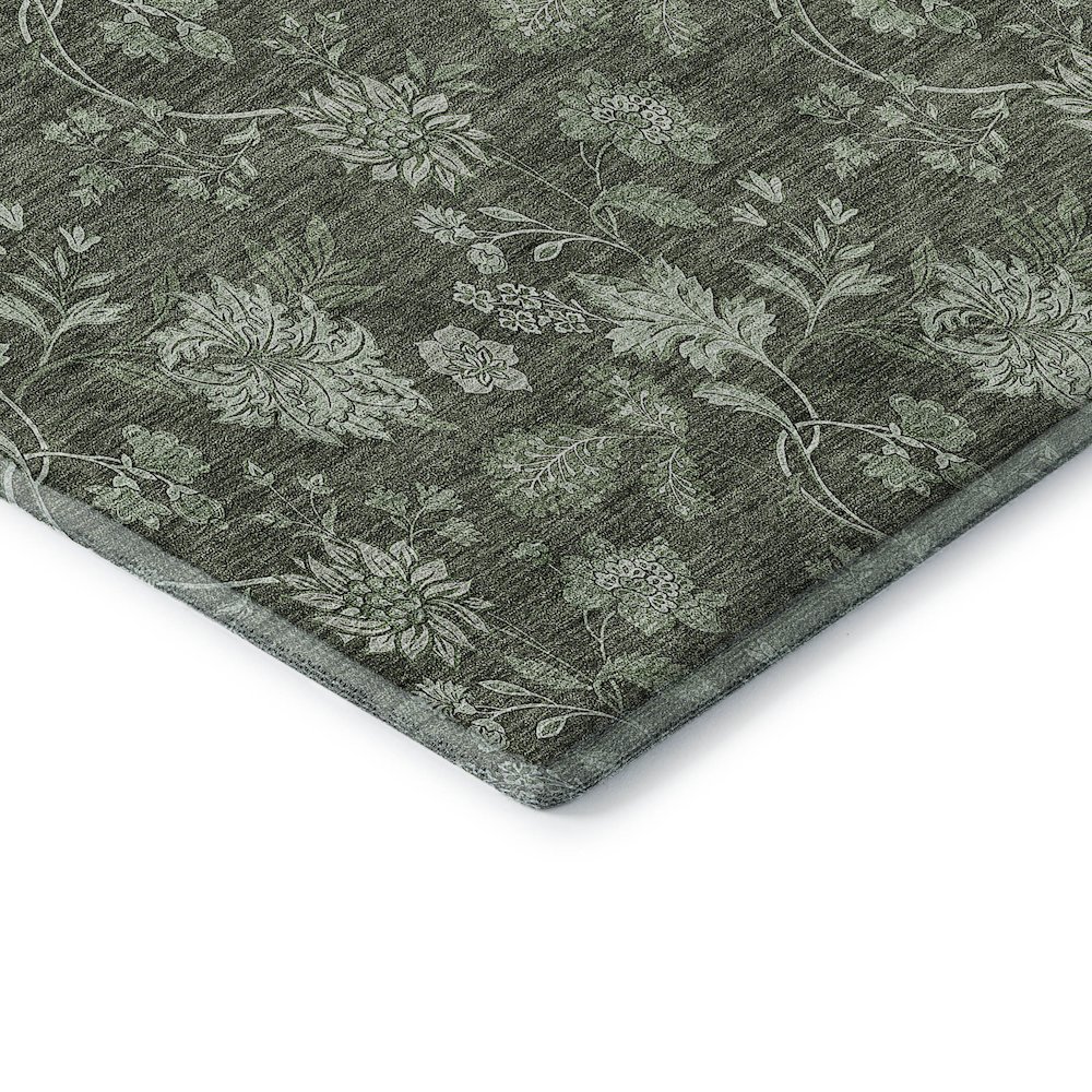 Premium Machine Washable Mayfield AMF680 Olive 10' x 14' Rug. Picture 3