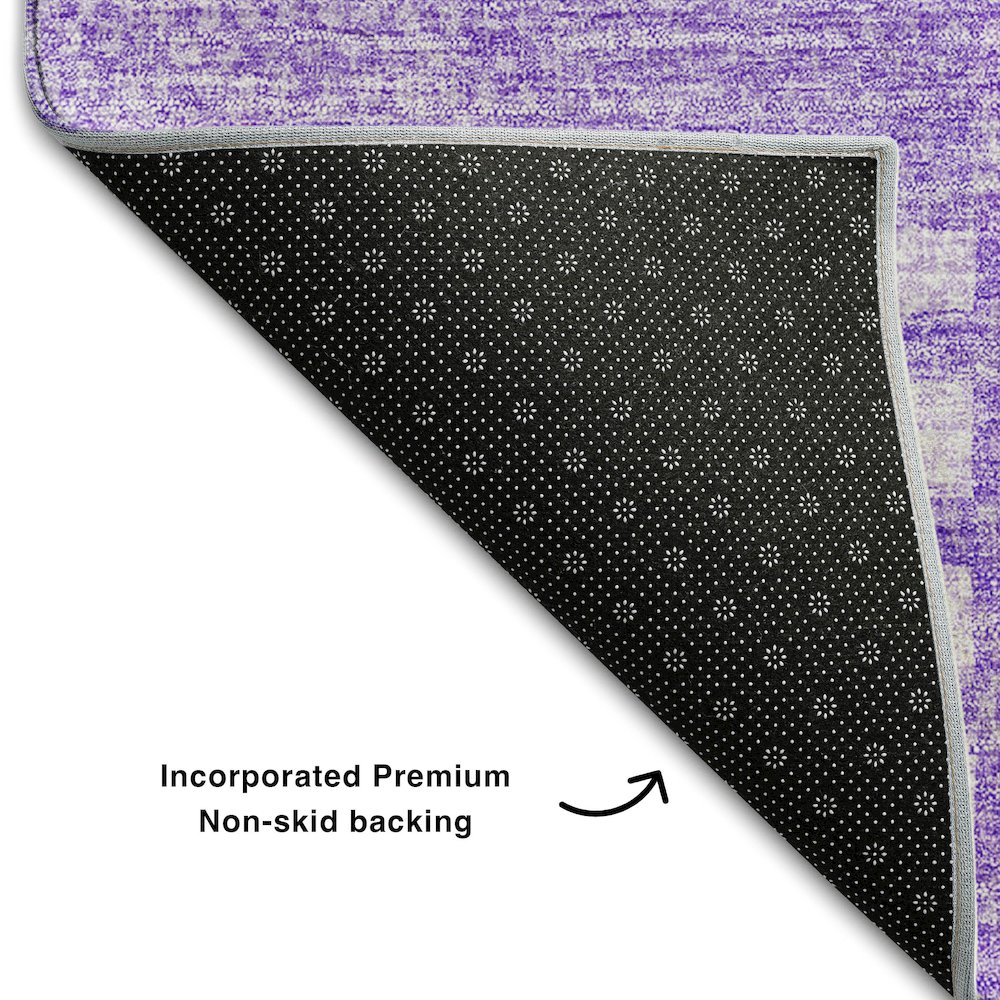 Premium Machine Washable Mayfield AMF686 Lavender 10' x 14' Rug. Picture 2