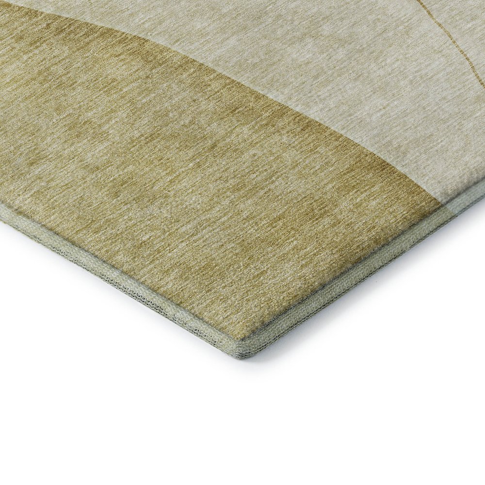 Premium Machine Washable Mayfield AMF696 Gold 10' x 14' Rug. Picture 3
