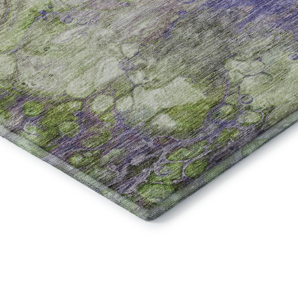 Premium Machine Washable Mayfield AMF698 Purple 10' x 14' Rug. Picture 3