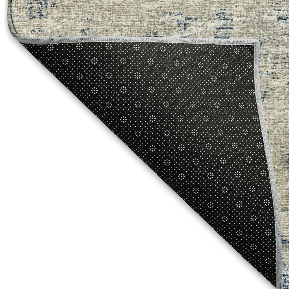 Premium Machine Washable Mayfield  Blue 10' x 14' Rug. Picture 2