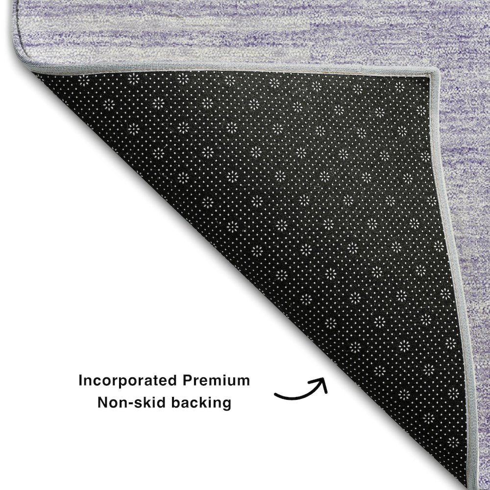 Premium Machine Washable Mayfield AMF711 Lavender 10' x 14' Rug. Picture 2