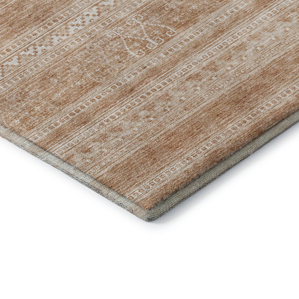 Premium Machine Washable Mayfield AMF714 Copper 10' x 14' Rug. Picture 3