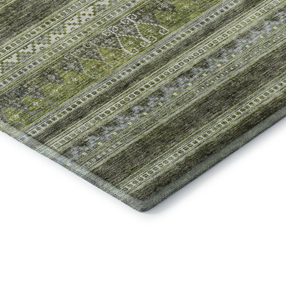 Premium Machine Washable Mayfield AMF714 Olive 10' x 14' Rug. Picture 3