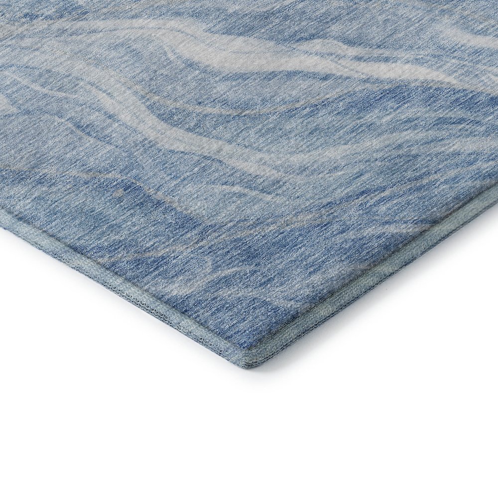 Premium Machine Washable Mayfield AMF720 Blue 10' x 14' Rug. Picture 3